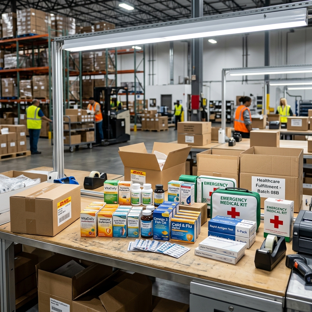 Stocked warehouse with OTC items